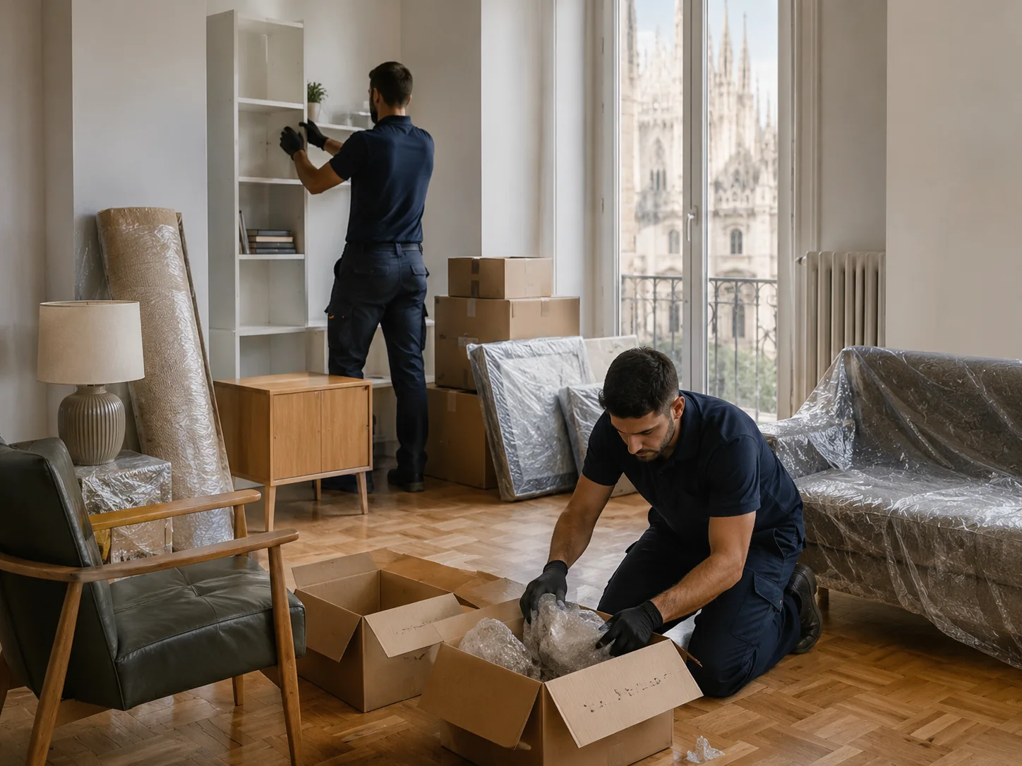 Preparazione e protezione — sgomberi Milano