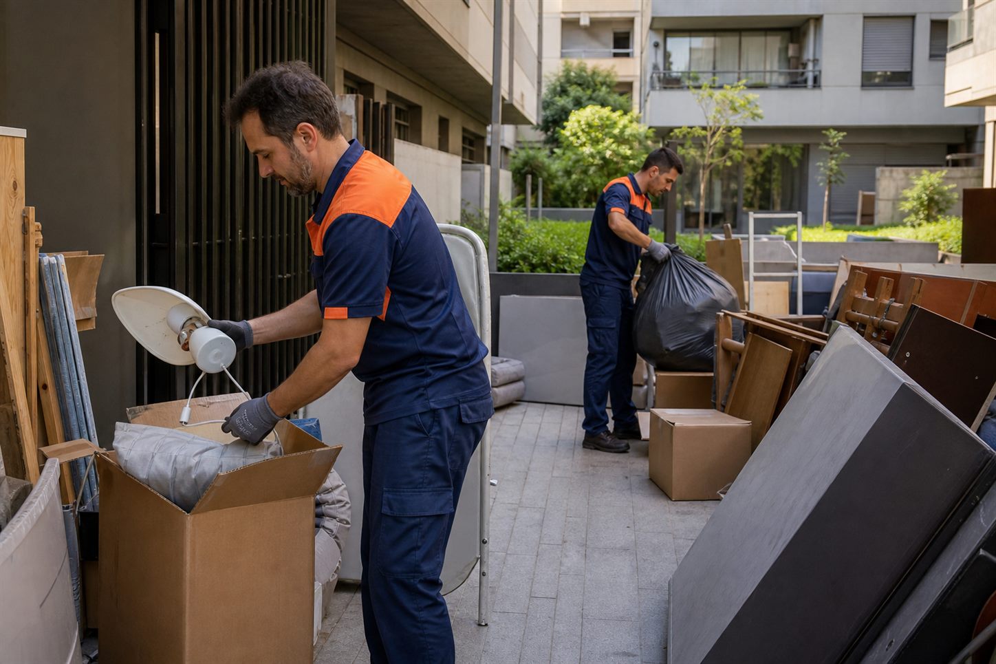 Selezione durante Sgombero Condomini a Milano