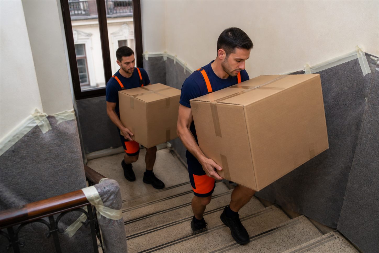 Movimentazione su scale in sgombero urgente Milano