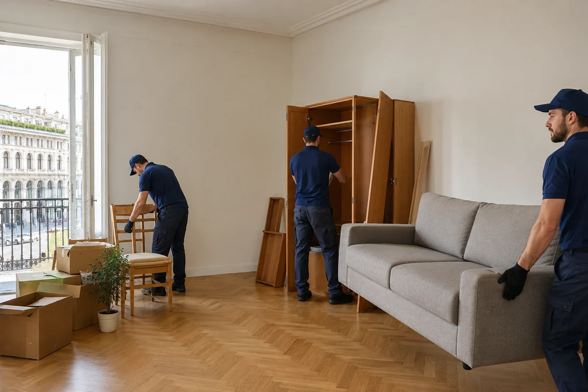 Valutazione e selezione mobili usati prima dello smaltimento a Milano